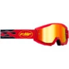 FMF Powercore Flame Red/Red Mirror Kids Goggles -Motocross Equipment 7105399