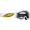 FMF Powercore White/Clear Kids Goggles -Motocross Equipment 7105758