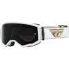 Fly Racing Zone Gold/White Dark Smoke Kids Goggles -Motocross Equipment 7105901