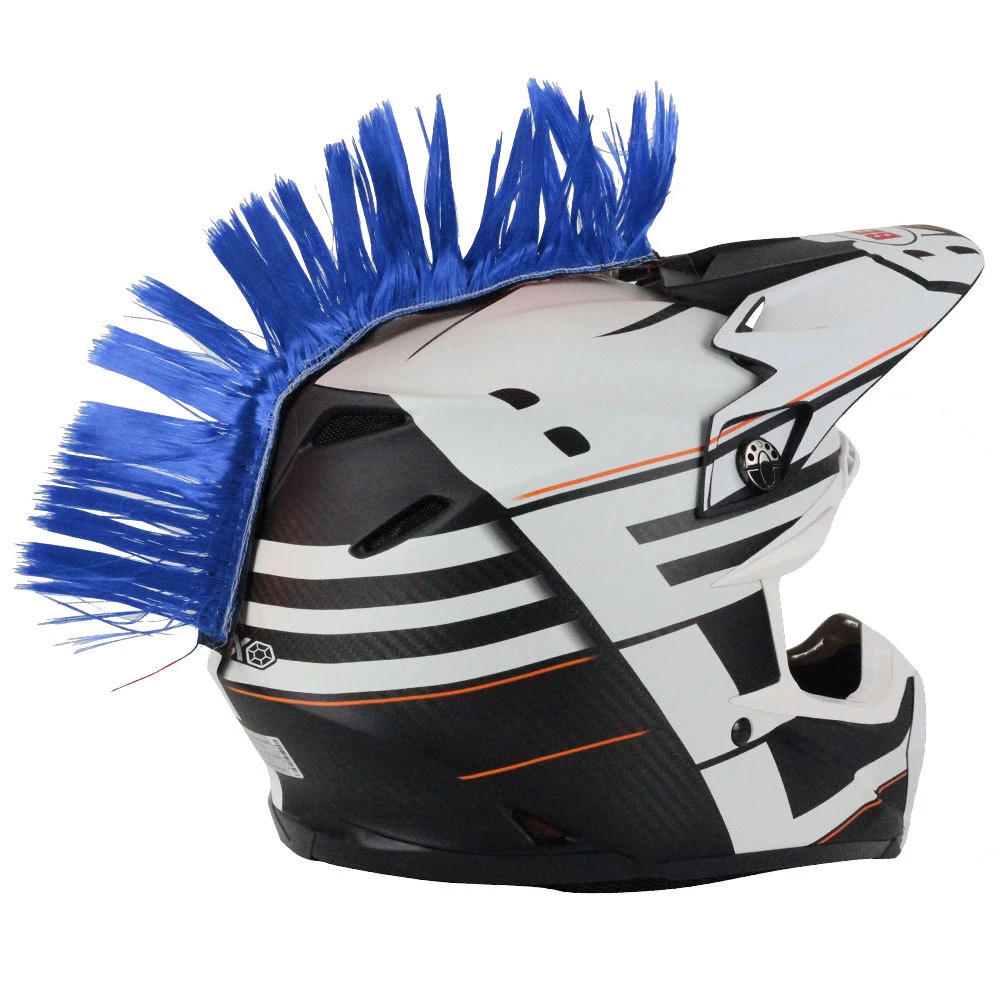 PC Racing Blue Helmet Mohawk 3 PC Racing Blue Helmet Mohawk