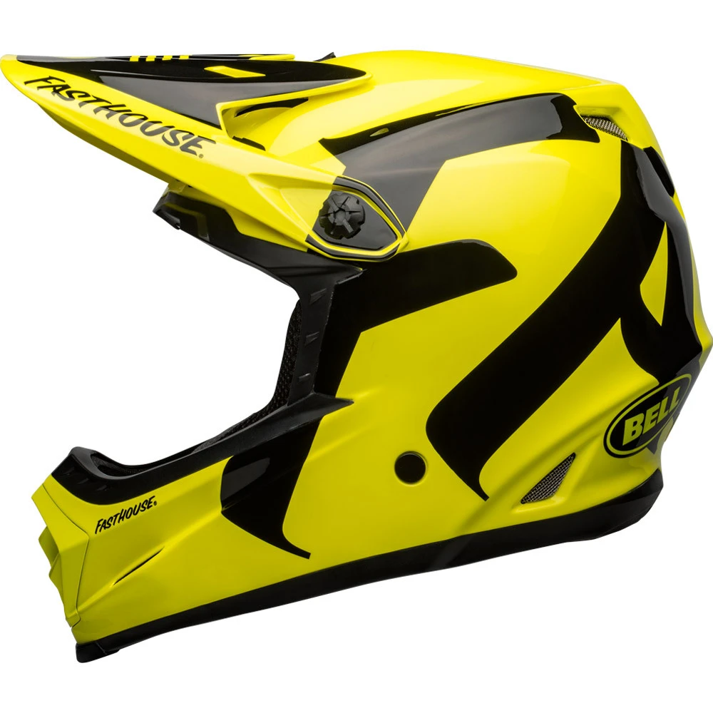 Bell 2022 Moto-9 MIPS Fasthouse Newhall Hi-Viz Kids Helmet 4 Bell 2022 Moto-9 MIPS Fasthouse Newhall Hi-Viz Kids Helmet - Image 2
