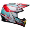 Bell 2024 Moto-9S Flex Tagger Edge White/Aqua Helmet -Motocross Equipment BE7148462 c