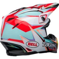 Bell 2024 Moto-9S Flex Tagger Edge White/Aqua Helmet -Motocross Equipment BE7148462 c 5
