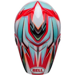 Bell 2024 Moto-9S Flex Tagger Edge White/Aqua Helmet -Motocross Equipment BE7148462 c 8