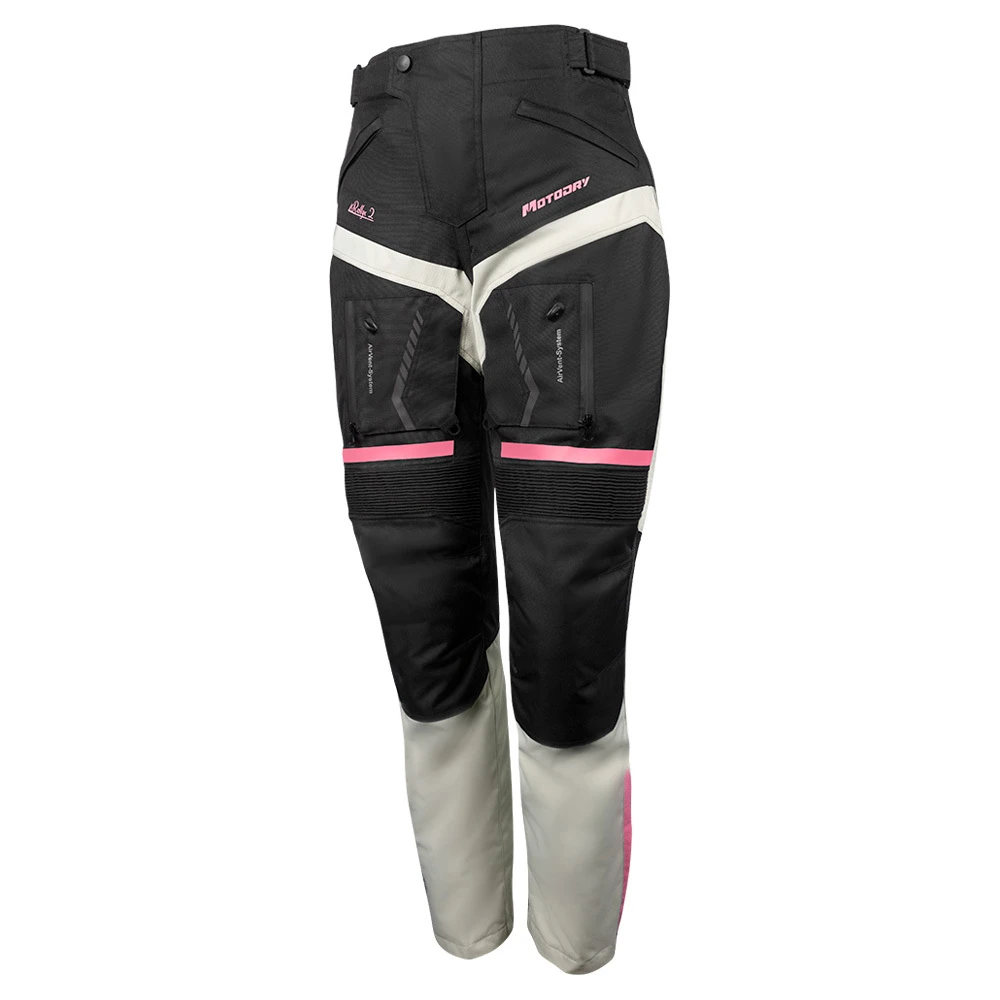 MotoDry Rallye 2 Black/Grey/Magenta Womens Adventure Pants 3 MotoDry Rallye 2 Black/Grey/Magenta Womens Adventure Pants