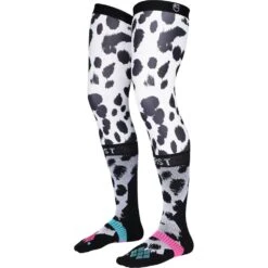 Fist Dalmation Knee Brace Socks