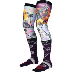 Fist Throw Down Knee Brace Socks