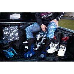 Fist Tiger Shark Knee Brace Socks -Motocross Equipment FBSOCK13 c 2
