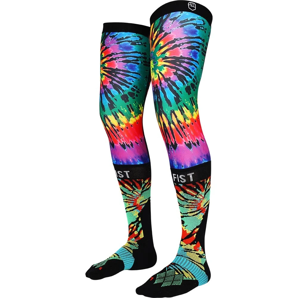 Fist Dye Tie 2 Knee Brace Socks 3 Fist Dye Tie 2 Knee Brace Socks