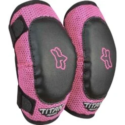 Fox Titan Peewee Black/Pink Toddler Elbow Guards