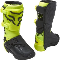 Fox 2023 Comp FLO Yellow Kids Boots