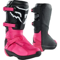 Fox 2023 Comp Black/Pink Kids Boots
