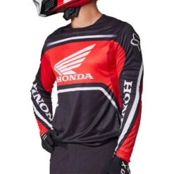 Fox 2023 Flexair Honda Red/Black/White Jersey -Motocross Equipment FO29606056 c 1