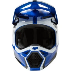 Fox 2023 V1 Leed Blue Helmet -Motocross Equipment FO29657002 c 2