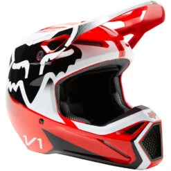 Fox 2023 V1 Leed FLO Red Helmet