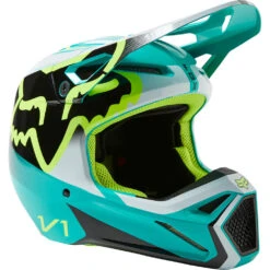 Fox 2023 V1 Leed Teal Helmet