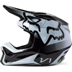 Fox 2023 V1 Leed Black/White Kids Helmet 12 Fox 2023 V1 Leed Black/White Kids Helmet -Motocross Equipment FO29729018 c 3