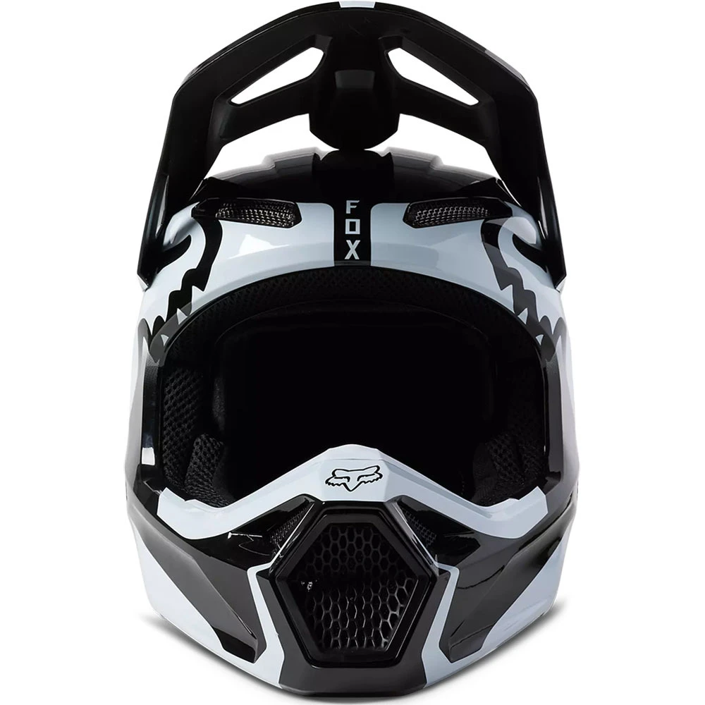 Fox 2023 V1 Leed Black/White Kids Helmet 7 Fox 2023 V1 Leed Black/White Kids Helmet - Image 5