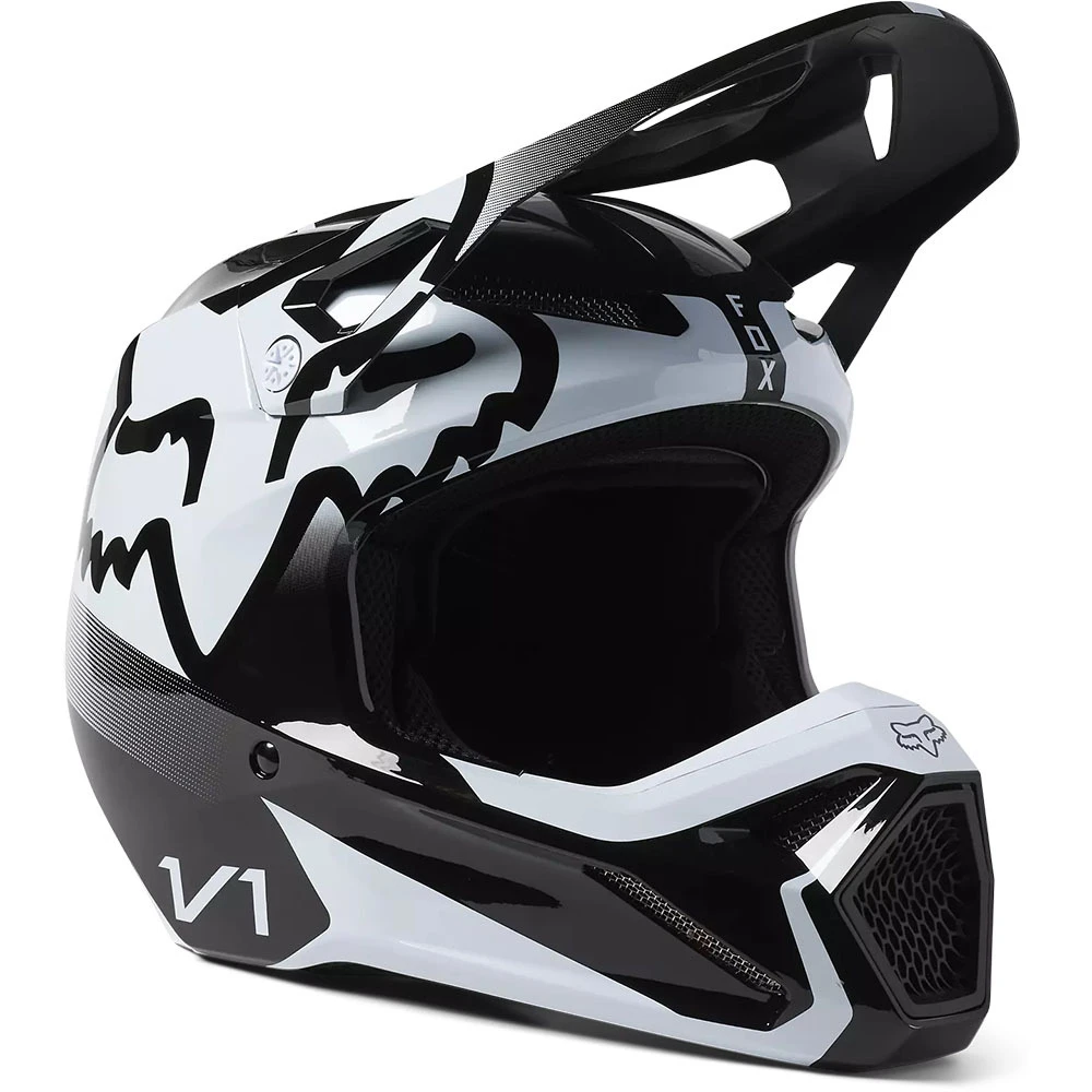 Fox 2023 V1 Leed Black/White Kids Helmet 3 Fox 2023 V1 Leed Black/White Kids Helmet