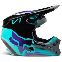 Fox 2023 V1 Toxsyk Black Kids Helmet -Motocross Equipment FO29731001 c 3