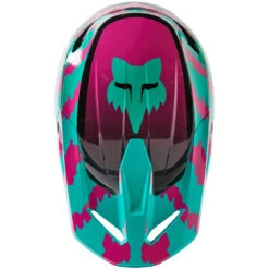 Fox 2023 V1 Nuklr Teal Kids Helmet -Motocross Equipment FO29735176 c 5