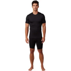 Fox 2024 Tecbase Black SS Compression Shirt -Motocross Equipment FO30304001 c 2