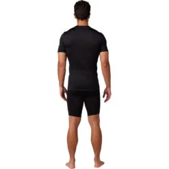 Fox 2024 Tecbase Black SS Compression Shirt -Motocross Equipment FO30304001 c 3