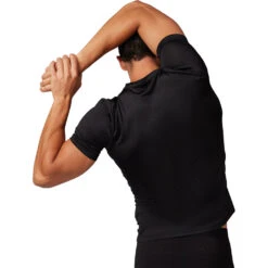 Fox 2024 Tecbase Black SS Compression Shirt -Motocross Equipment FO30304001 c 4