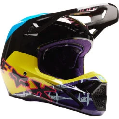 Fox 2023 LE V1 Barbed Wire Black/Blue Helmet