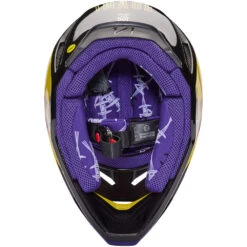 Fox 2023 LE V1 Barbed Wire Black/Blue Helmet -Motocross Equipment FO30435013 c 6