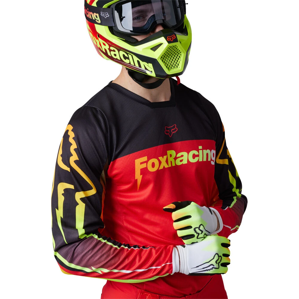 Fox 2023 180 Statk FLO Red Jersey 6 Fox 2023 180 Statk FLO Red Jersey - Image 4