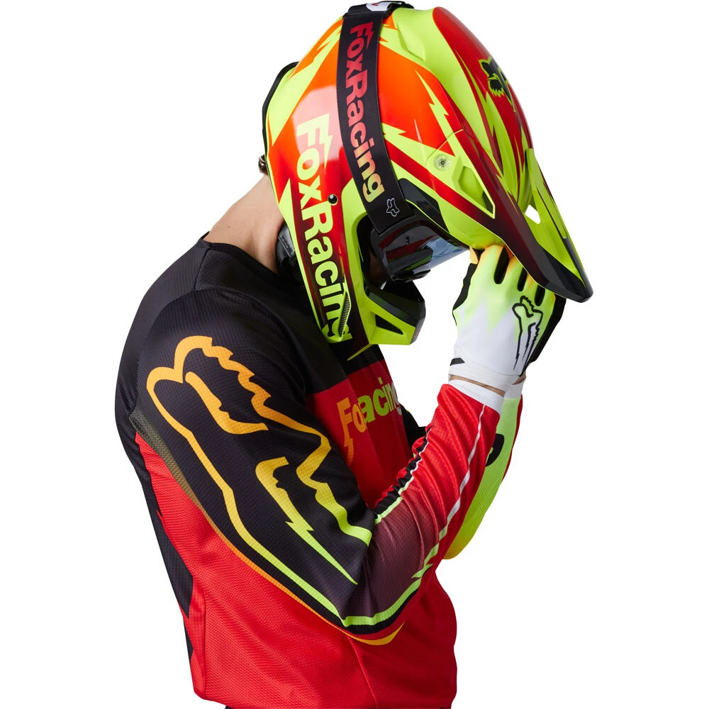 Fox 2023 180 Statk FLO Red Jersey 7 Fox 2023 180 Statk FLO Red Jersey - Image 5