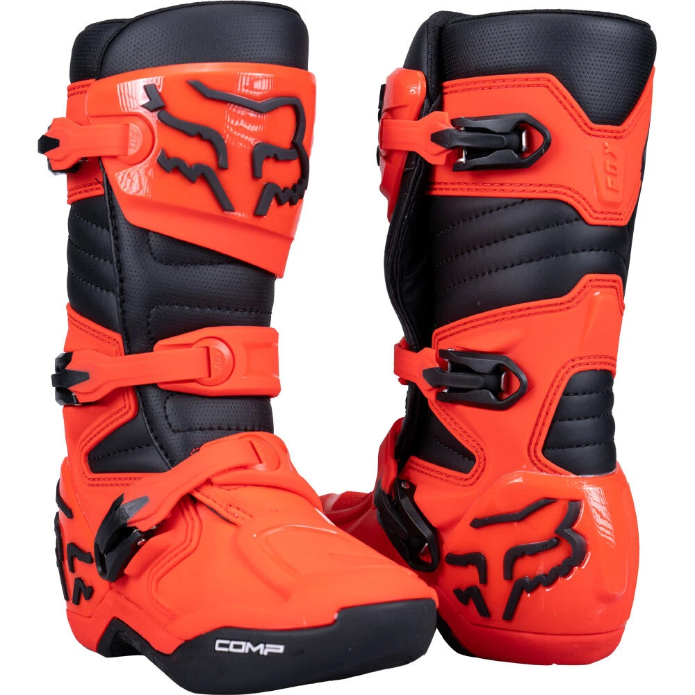 Fox 2024 Comp Flo Red Kids Boots 3 Fox 2024 Comp Flo Red Kids Boots