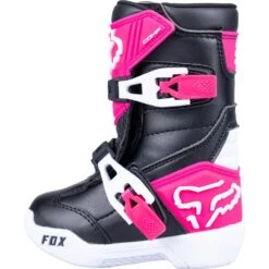 Fox 2024 Comp Black/Pink Kids Boots -Motocross Equipment FO3047228510 c 3