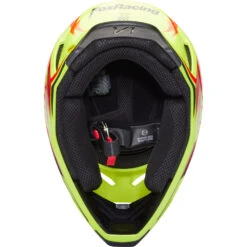 Fox 2023 V1 Statk Red/Yellow Kids Helmet -Motocross Equipment FO30484080 c 6