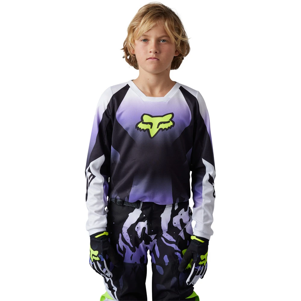 Fox 2023 180 Morphic Black/White Kids Jersey 4 Fox 2023 180 Morphic Black/White Kids Jersey - Image 2