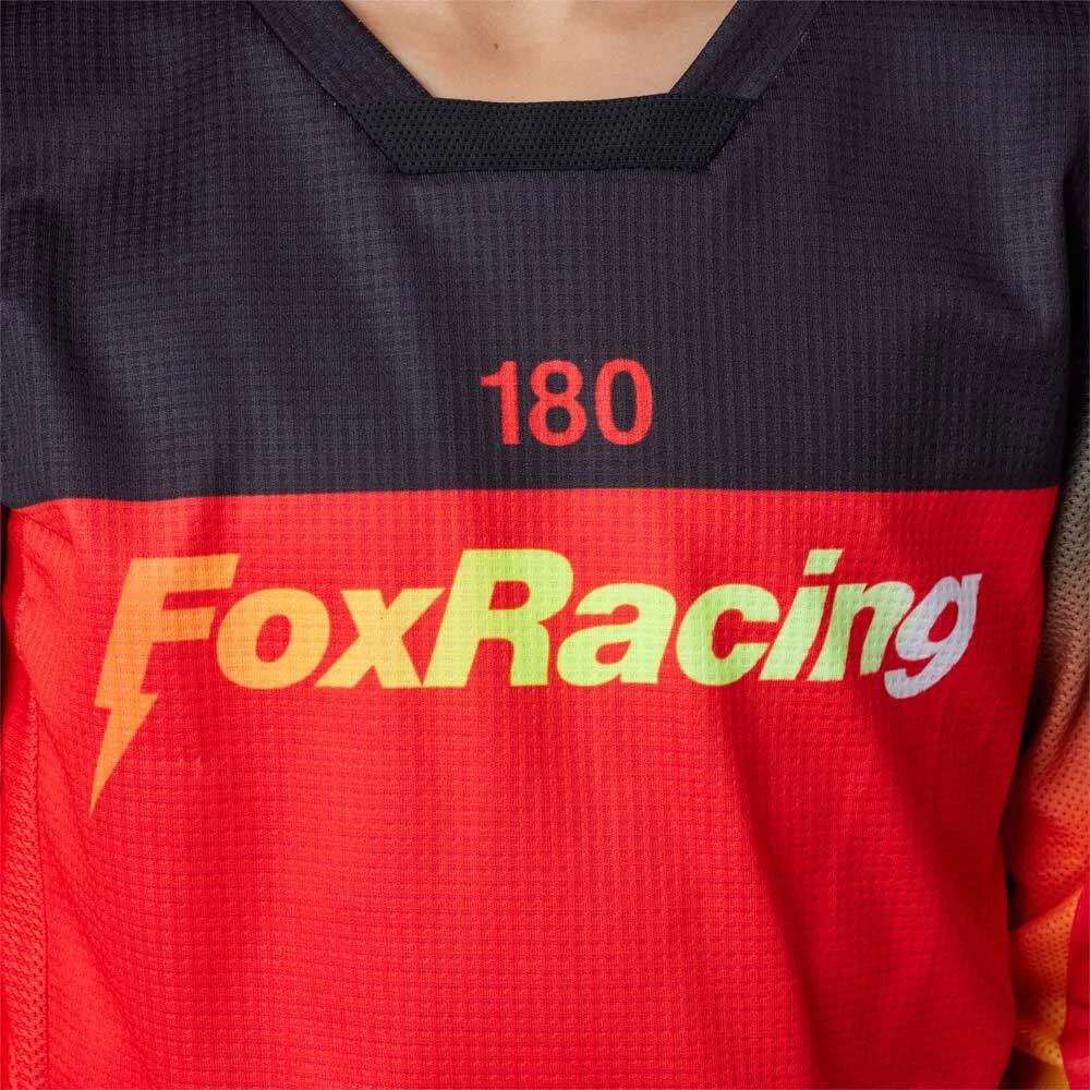 Fox 2023 180 Statk FLO Red Kids Jersey 6 Fox 2023 180 Statk FLO Red Kids Jersey - Image 4