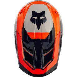 Fox 2024 V1 Nitro Flow Orange Helmet -Motocross Equipment FO31370824 c 4