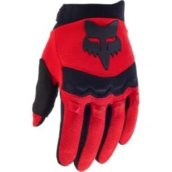 Fox 2024 Dirtpaw Flo Red Kids Gloves