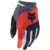 Fox 2024 180 Ballast Black/Grey/Orange Kids Gloves -Motocross Equipment FO31392014 c
