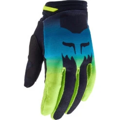 Fox 2024 180 Flora Black/Yellow Kids Gloves