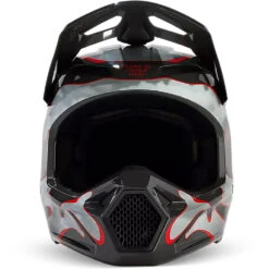Fox 2024 V1 Atlas Spark Grey/Red Kids Helmet -Motocross Equipment FO31403037 c 1