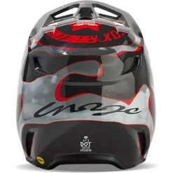 Fox 2024 V1 Atlas Spark Grey/Red Kids Helmet -Motocross Equipment FO31403037 c 2