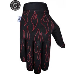 Fist Frosty Fingers Red Flame Cold Weather Gloves