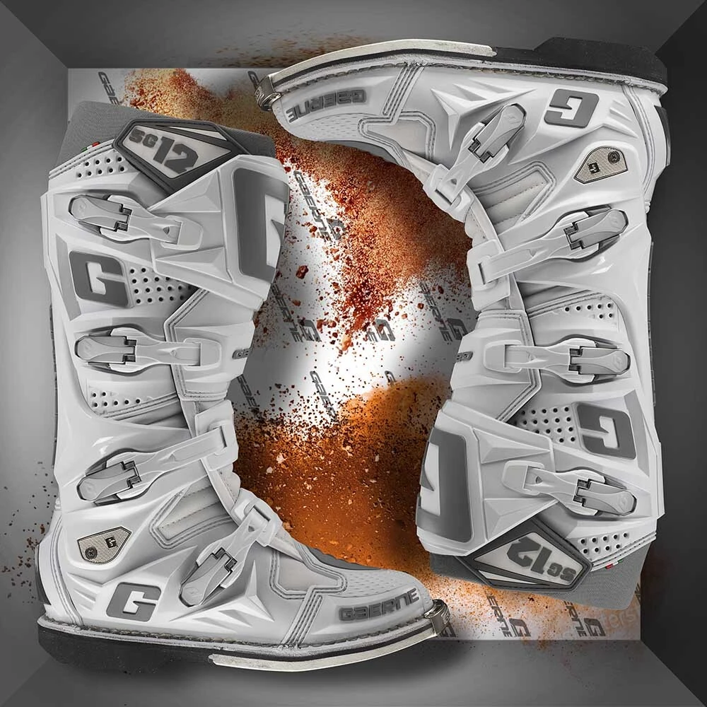 Gaerne 2022 SG-12 White/Grey Boots 4 Gaerne 2022 SG-12 White/Grey Boots - Image 2