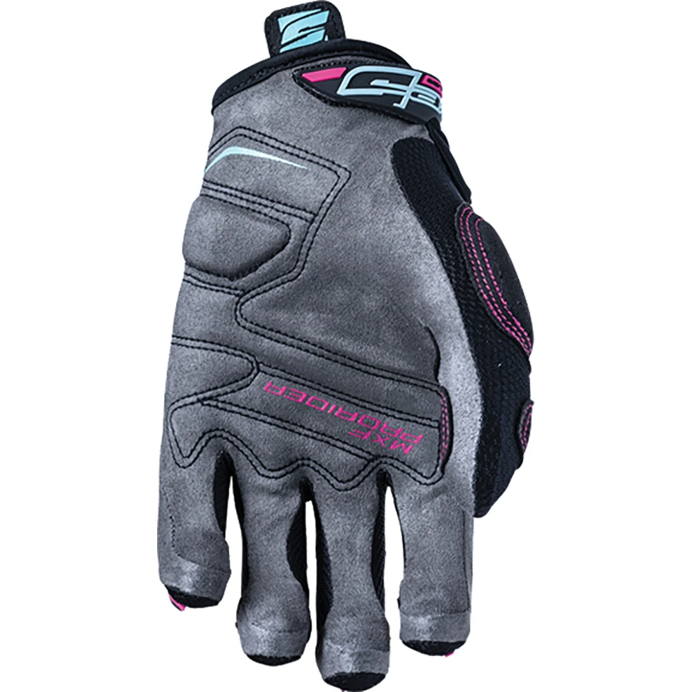 Five Pro Rider S Grey/Blue/Pink Womens Gloves 4 Five Pro Rider S Grey/Blue/Pink Womens Gloves - Image 2