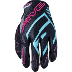 Five Pro Rider S Grey/Blue/Pink Womens Gloves