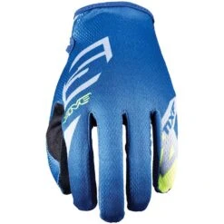 Five MXF-4 Scrub Blue/Fluro Gloves