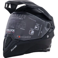 Airoh Commander Solid Matte Black Adventure Helmet 14 Airoh Commander Solid Matte Black Adventure Helmet -Motocross Equipment HACOM003 c 2