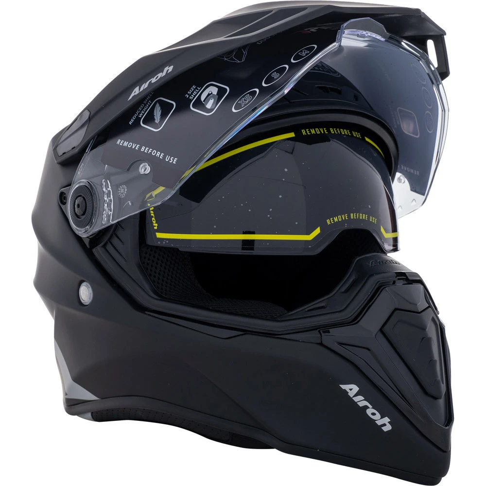 Airoh Commander Solid Matte Black Adventure Helmet 11 Airoh Commander Solid Matte Black Adventure Helmet - Image 9